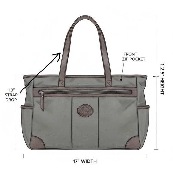 Filson Carry-On Tote Briefcase Laptop Work Bag - Picture 3 of 16